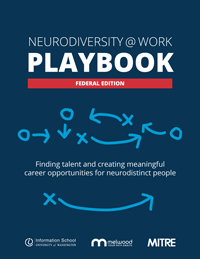 Cover of the Neurodiversity at Work Playbook, Federal Edition.